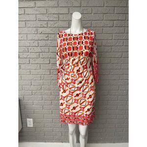 Donna Morgan Women Multicolored Side Ruch with Tie Dress Size 2